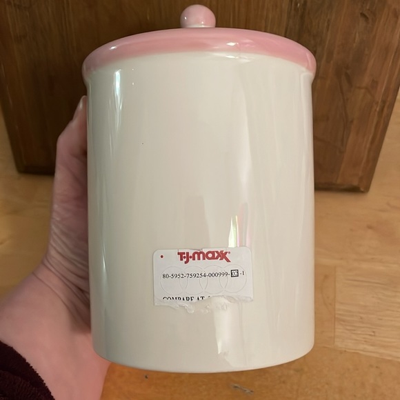 LITTLE HAPPY SPRING by MAGENTA Canister Brown Bunny Rabbit Floppy Ears Pink Trim - Picture 4 of 9